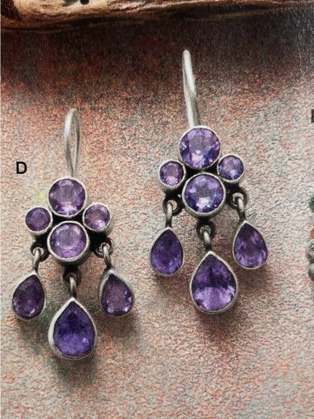 New! Purple Rain Earrings